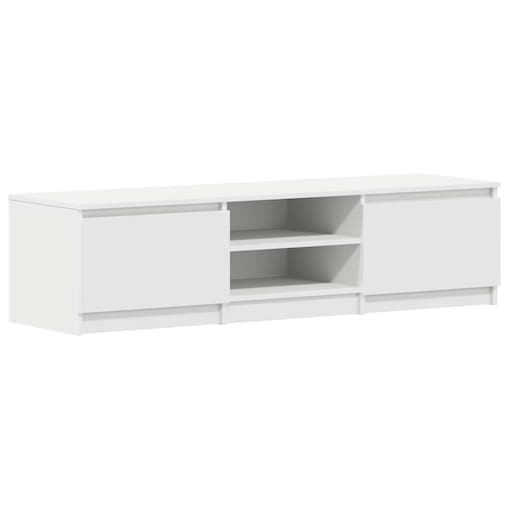 vidaXL Szafka pod TV, biała, 140x40x35,5 cm, materiał drewnopochodny