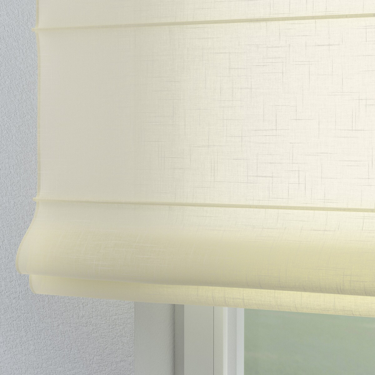 Roleta rzymska Torino 120x160 prześwitujący ecru