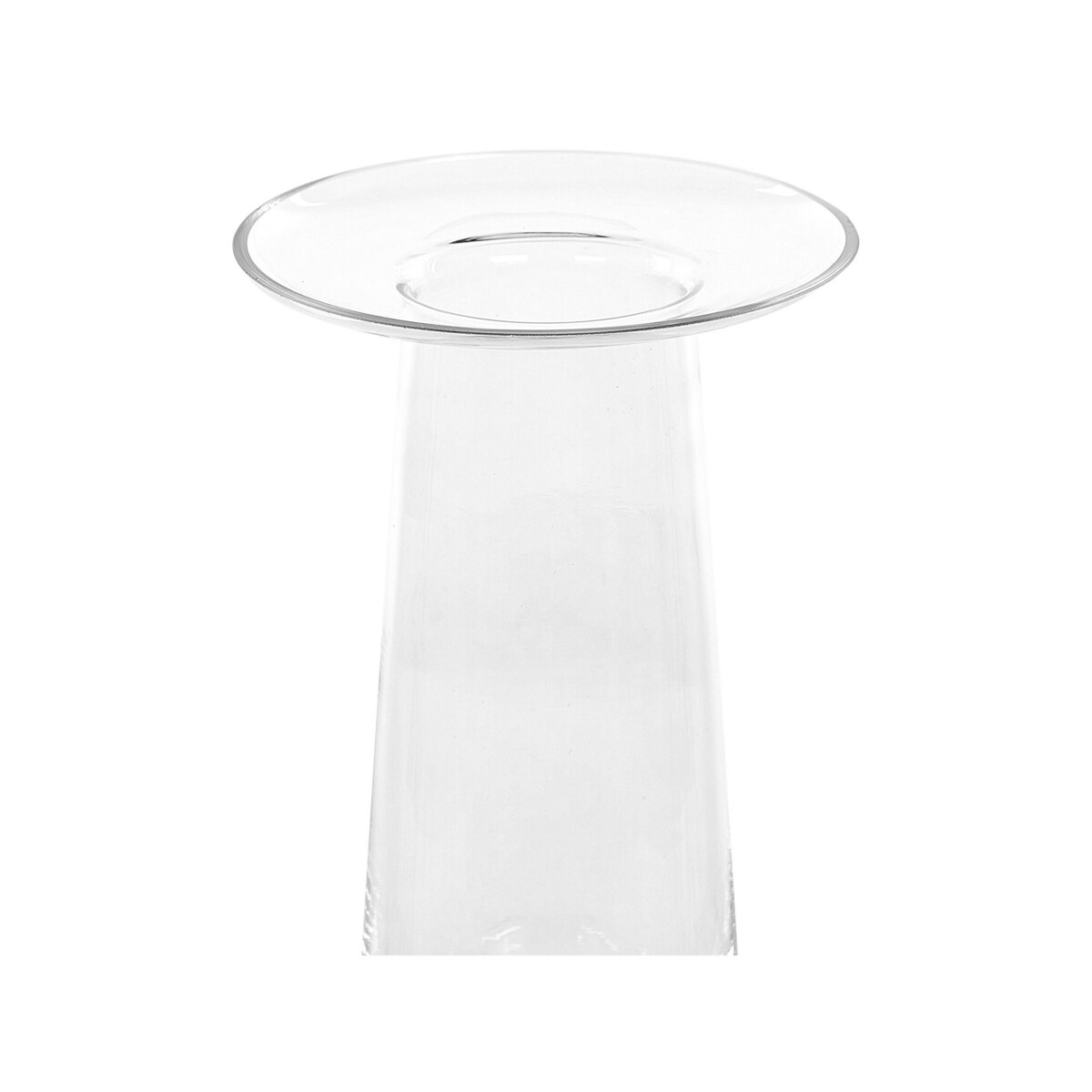 Wazon na kwiaty szklany 26 cm transparentny MANNA