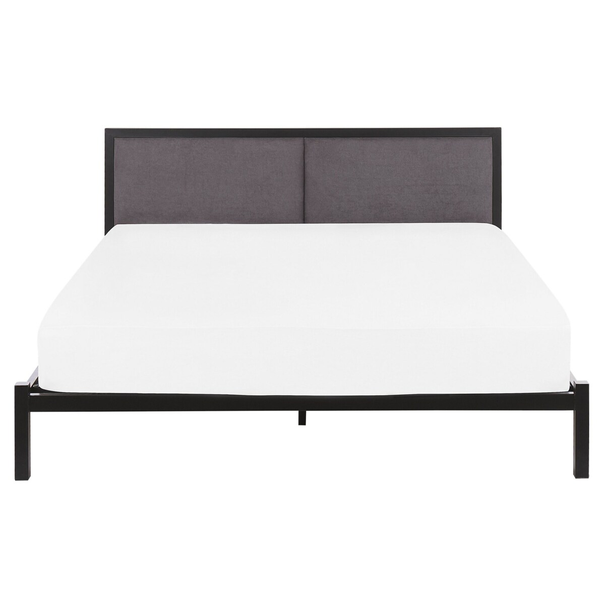 Łóżko metalowe 160 x 200 cm czarne CLAMART