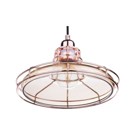 Lampa wisząca szklana miedziana TORRE