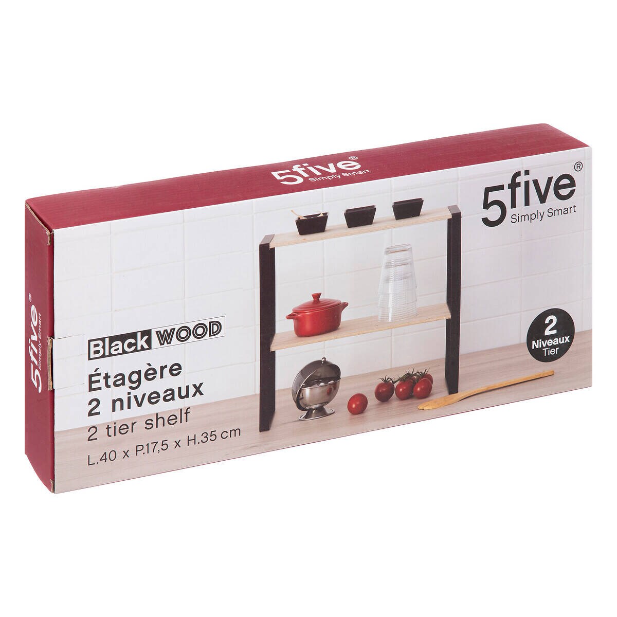 Półka na blat kuchenny, 2 poziomy, 40 x 17,5 x 35 cm