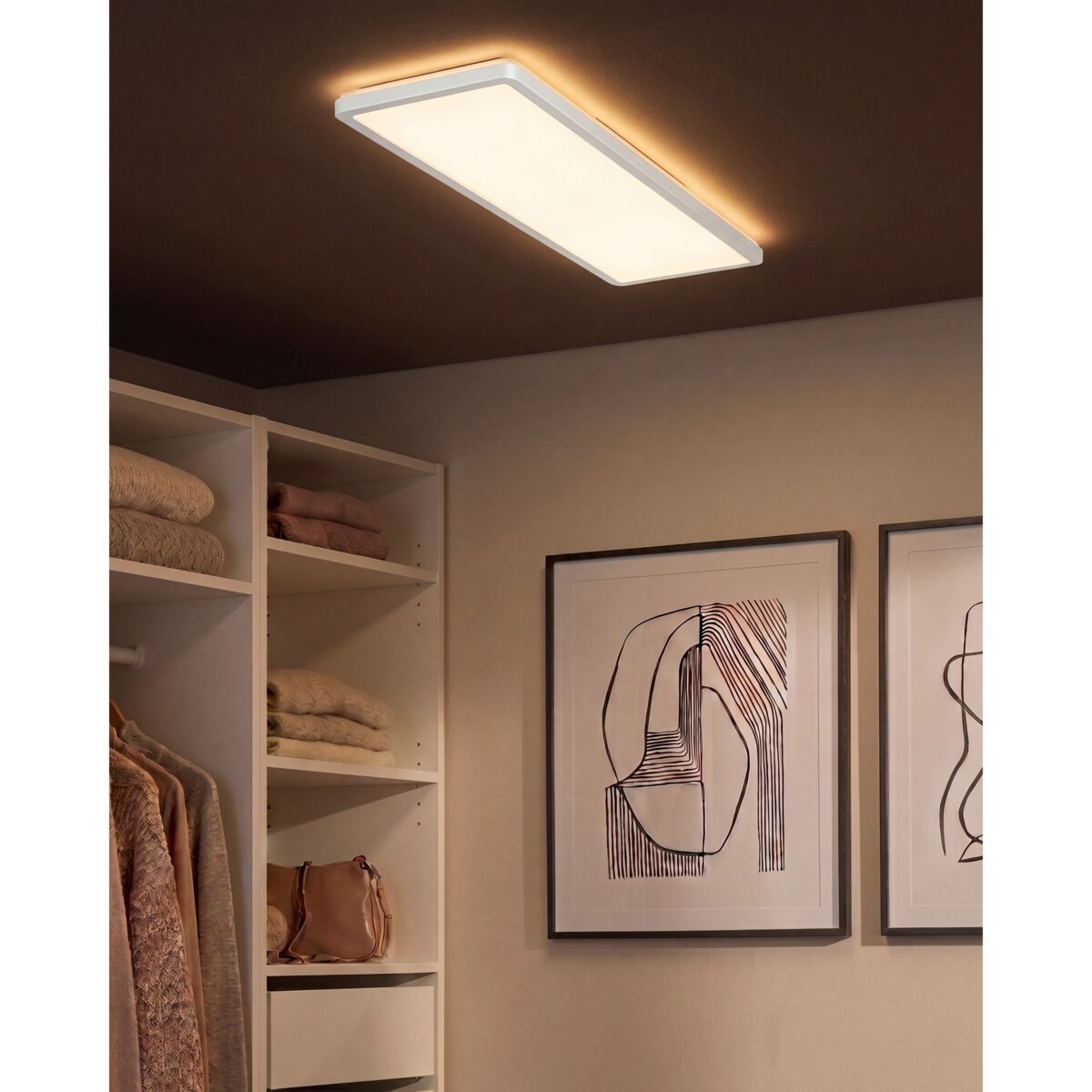 Lampa sufitowa LED ARDENZA Z pilotem Ze ściemniaczem Biały