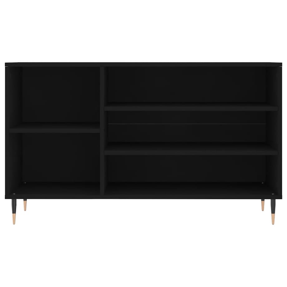 vidaXL Szafka na buty, czarna, 102x36x60 cm, materiał drewnopochodny