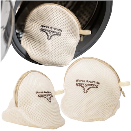 Worek Siatka Do Prania Kosz Na Pranie Bielizny Ubrań Majtek 17,5 Cm