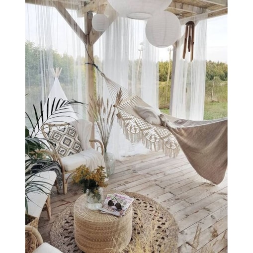 Firany na taras balkon 300x250 cm białe