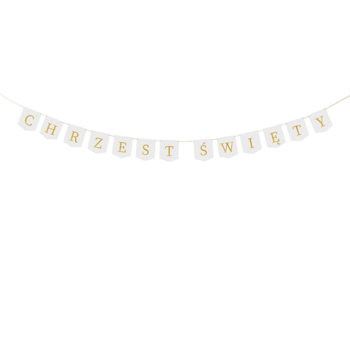 Baner ''Chrzest Święty'', 2 m, biały