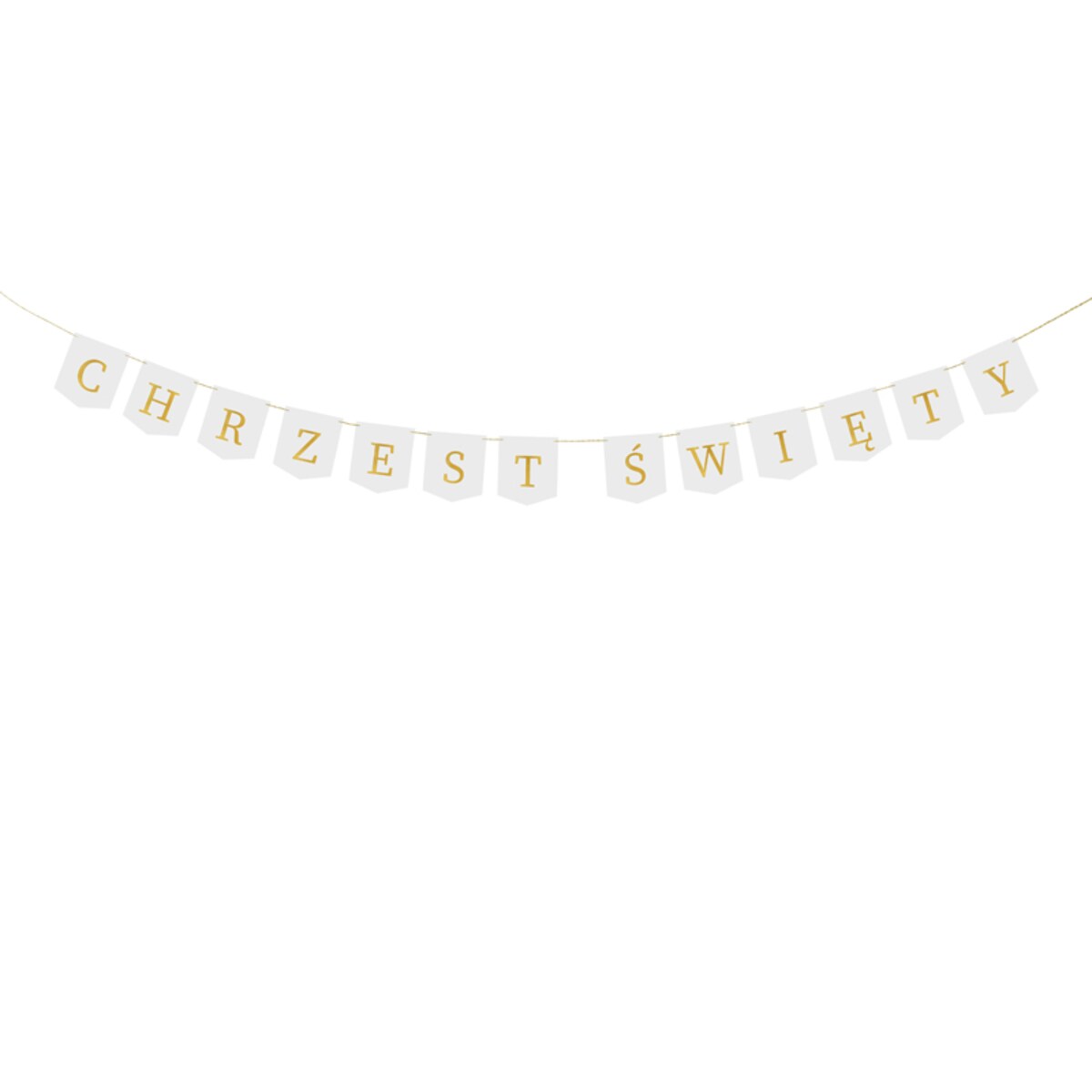 Baner ''Chrzest Święty'', 2 m, biały