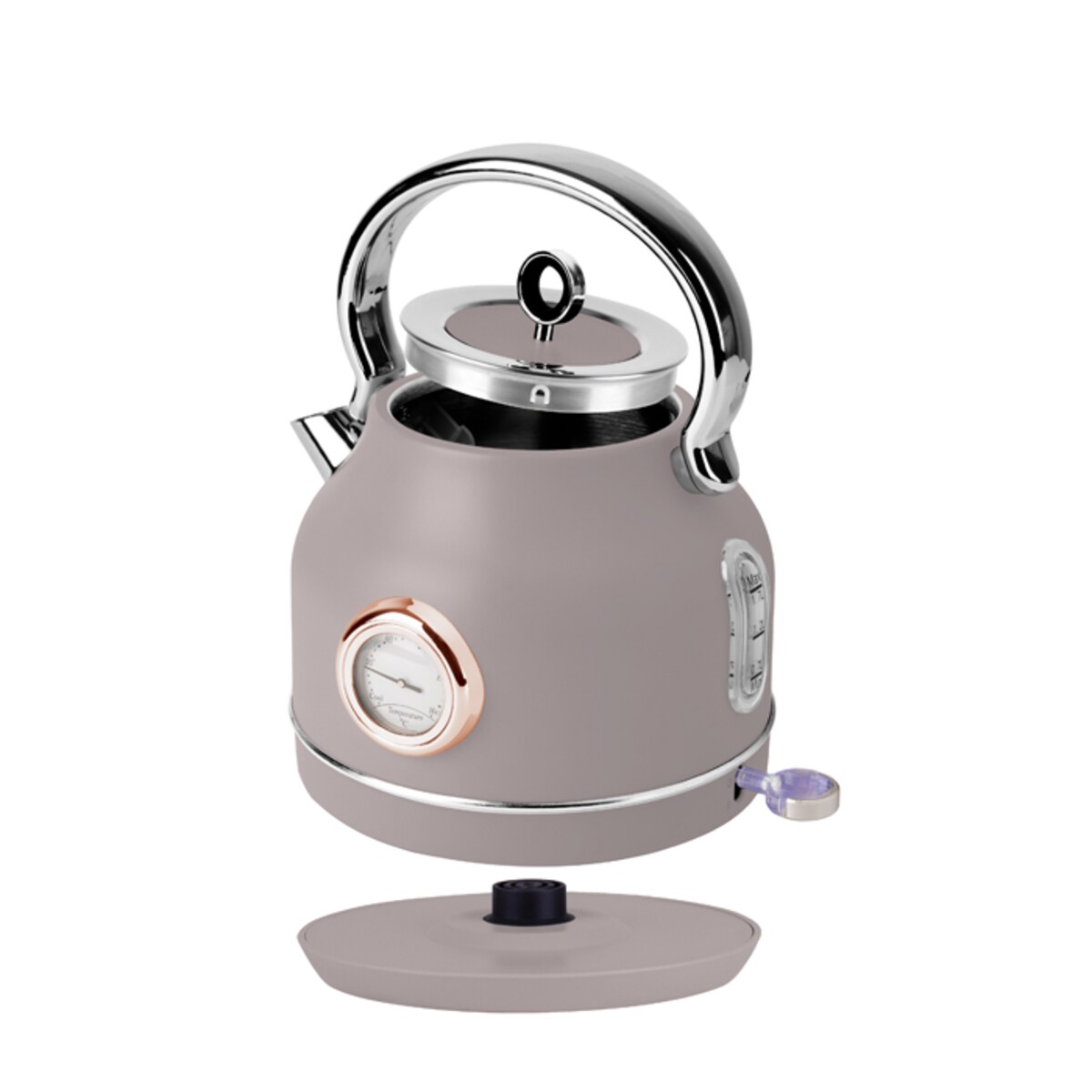 Czajnik elektryczny z termometrem BerlingerHaus Taupe BH-9514