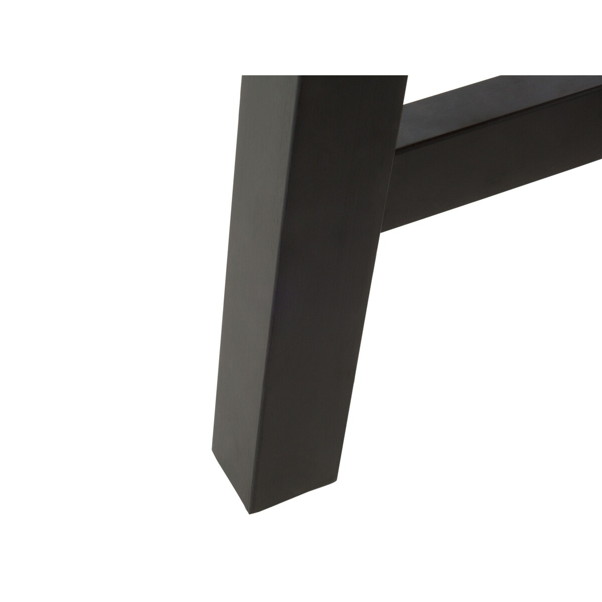 Stół do jadalni akacjowy 170 x 80 cm czarny SCANIA