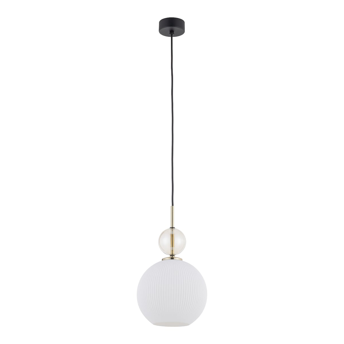 Lampa Wisząca Tk Lighting Sophia Big E27 Biały Klosz Koniakowa Kulka