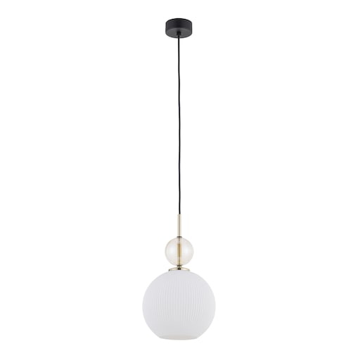 Lampa Wisząca Tk Lighting Sophia Big E27 Biały Klosz Koniakowa Kulka