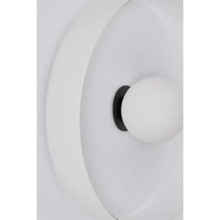 Kinkiet szklany Jaxal biało-czarny Ø35 cm