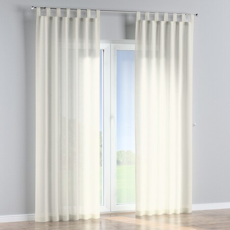 Zasłona na szelkach 1 szt. 130x260 prześwitujący ecru