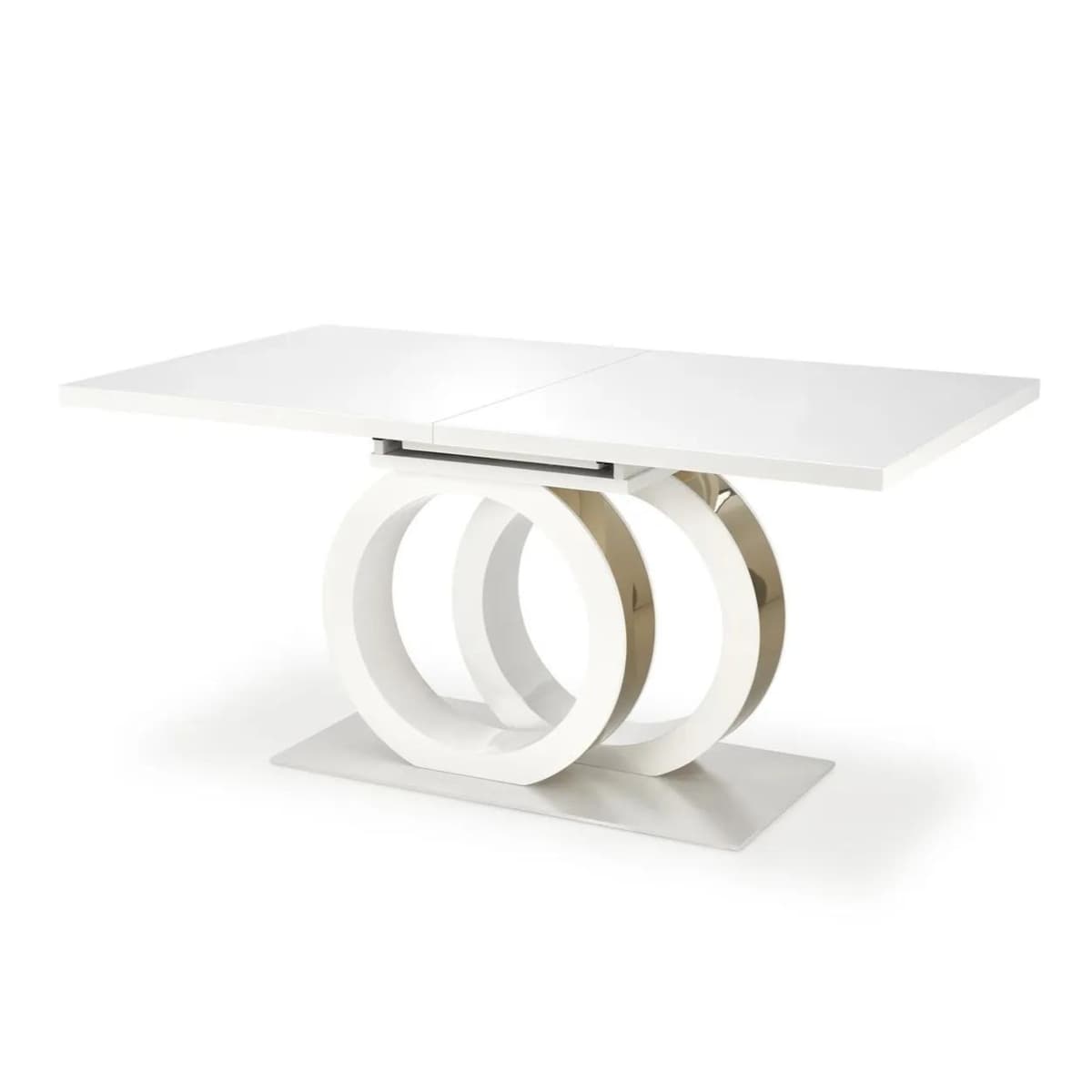 Stół rozkładany GALARDO 160(200)x90 biały/złoty