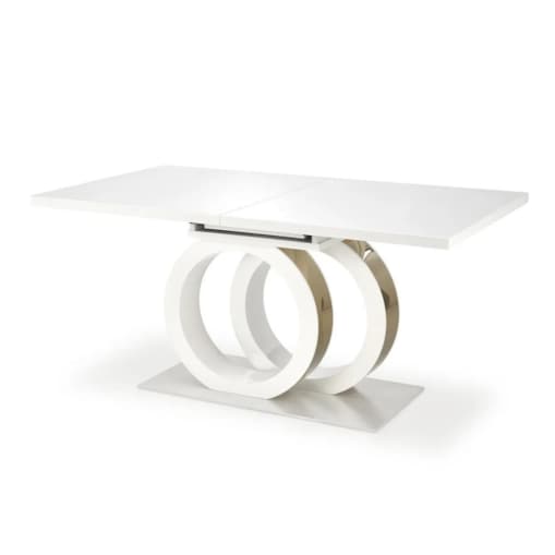 Stół rozkładany GALARDO 160(200)x90 biały/złoty