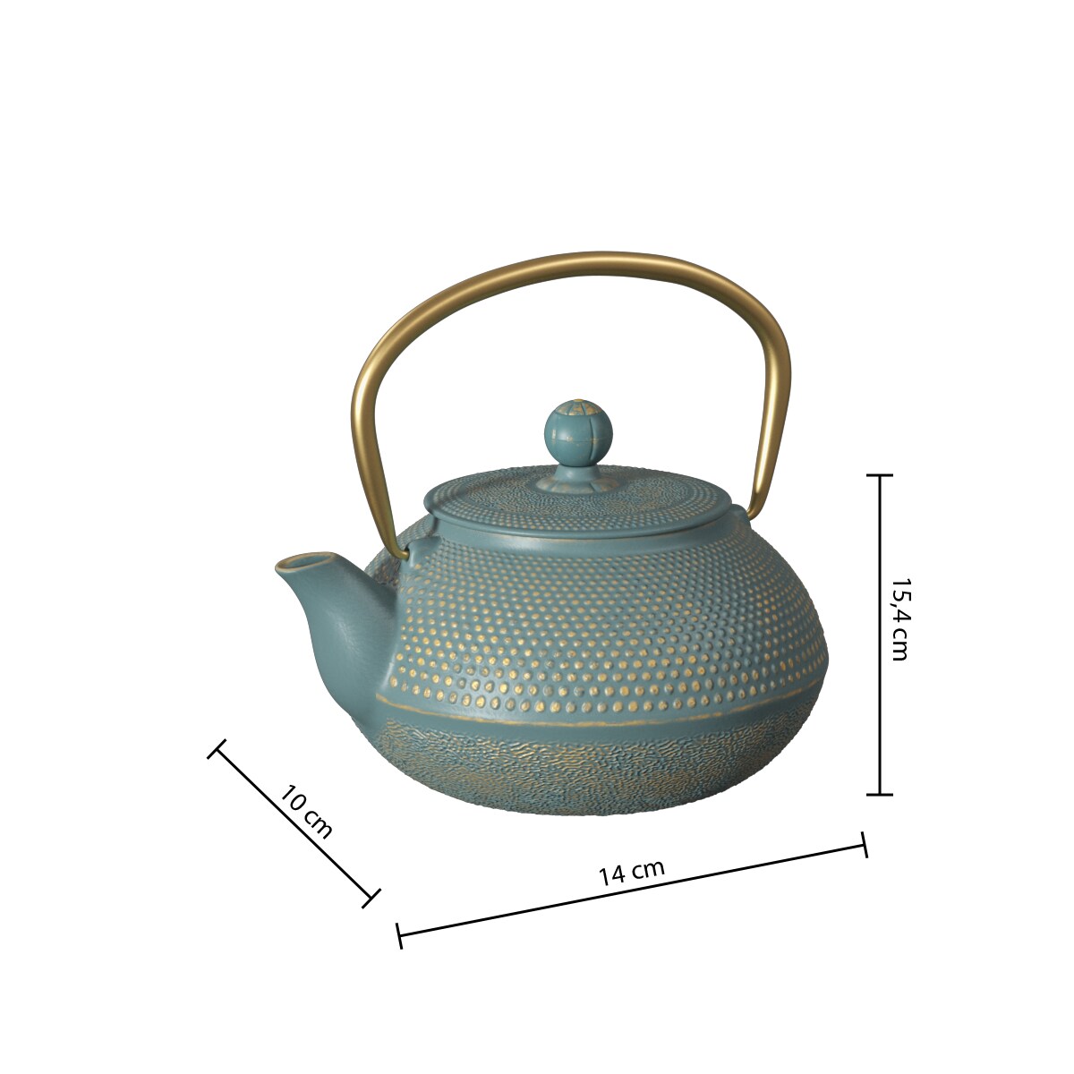 Żeliwny czajnik do herbaty JADE, 800 ml