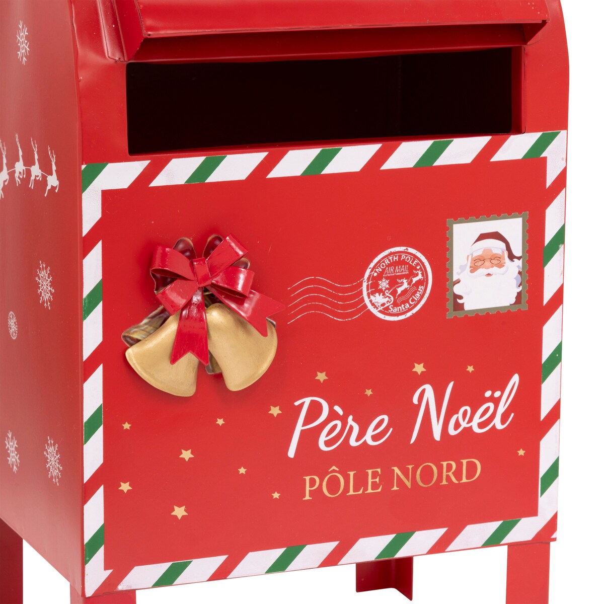 Metalowa skrzynka na listy do Mikołaja, 34 cm
