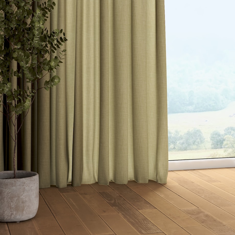 Zasłona na taśmie marszczącej 1 szt. 130x260 zielony