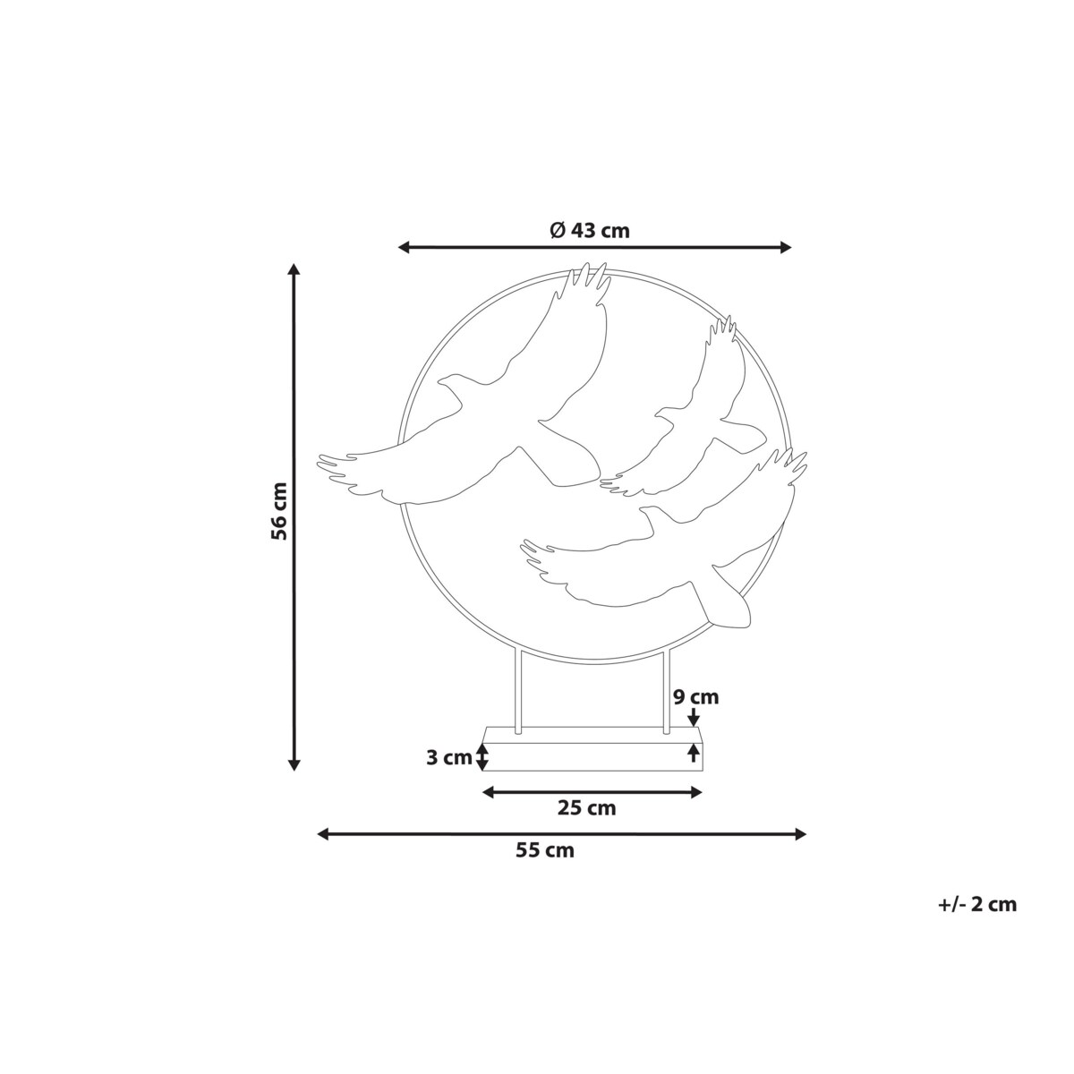 Figurka dekoracyjna ptaki wielokolorowa SAMARIUM