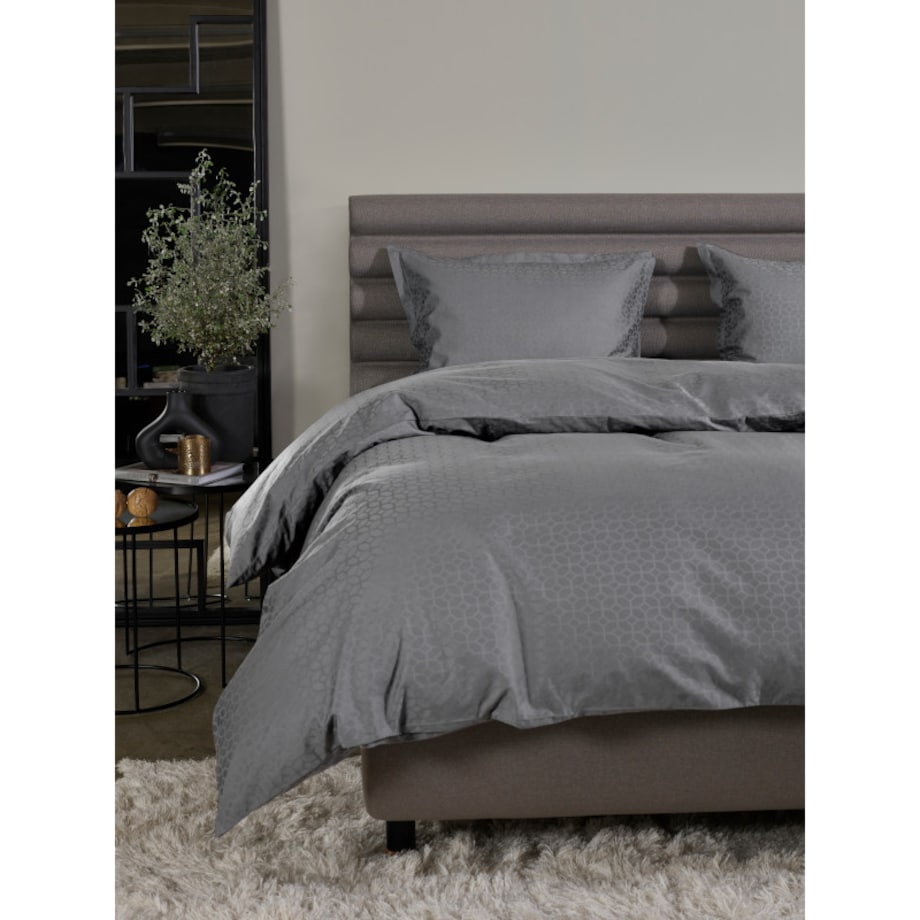 Poszwa na kołdrę Home by Tempur® Luxe Jacquard Cotton 160x200 Antracyt