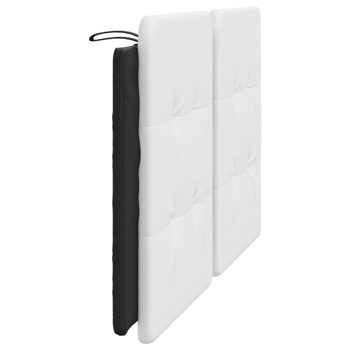 vidaXL Poduszka na wezgłowie, Zadar, biało-czarna, 160 cm, sztuczna skóra