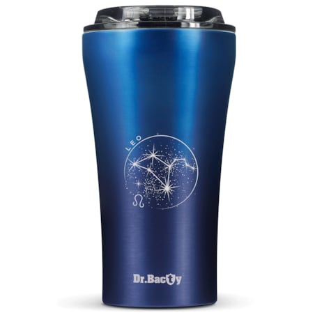 Kubek termiczny na kawę Dr.Bacty Apollo 2.0 "Lew" - 360 ml - Monaco Blue