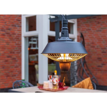 Sunred Grzejnik wiszący Indus, 2100 W, halogen, czarny, RSH16
