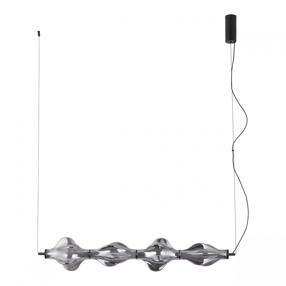 Lampa wisząca LED 30W TK Lighting ELVA BLACK czarna 3642 lm regulowana wysokość