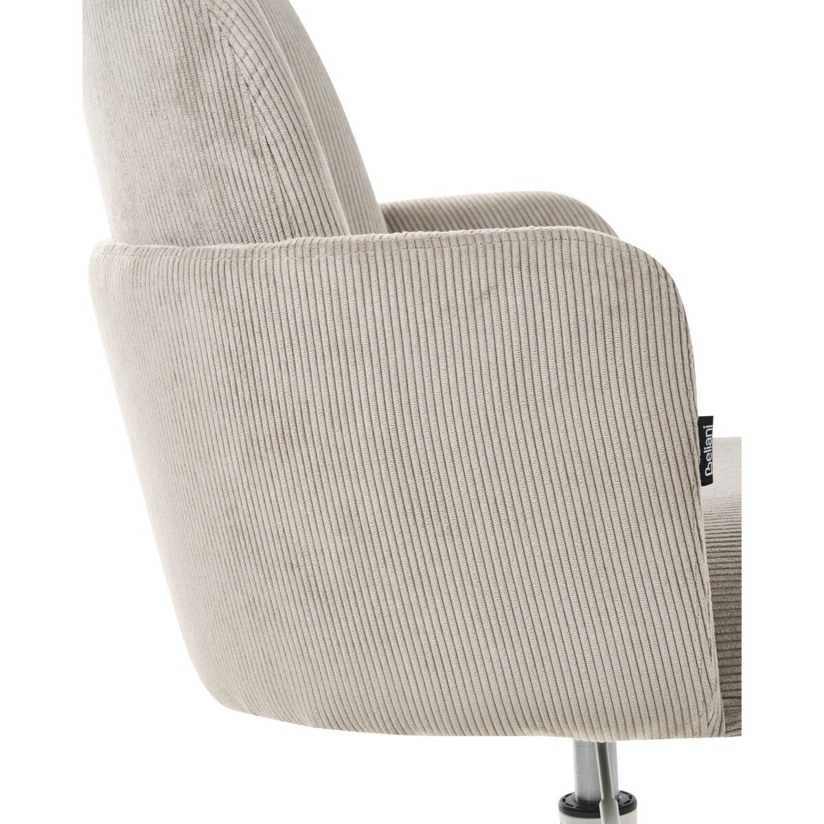 Krzesło biurowe DRYDEN Sztruks Beżowoszary