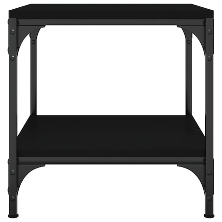 vidaXL Stolik boczny, czarny, 40x40x40 cm, materiał drewnopochodny