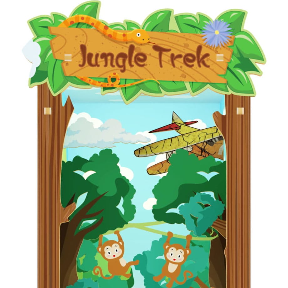 Miniaturowy domek Book Nook - Sekrety dżungli