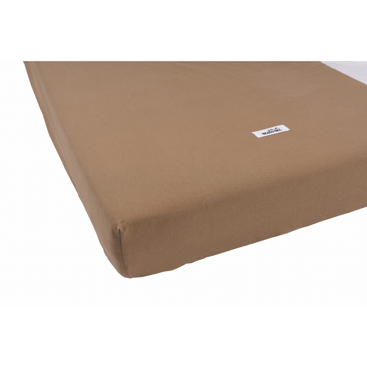 Prześcieradło washed cotton camel - L