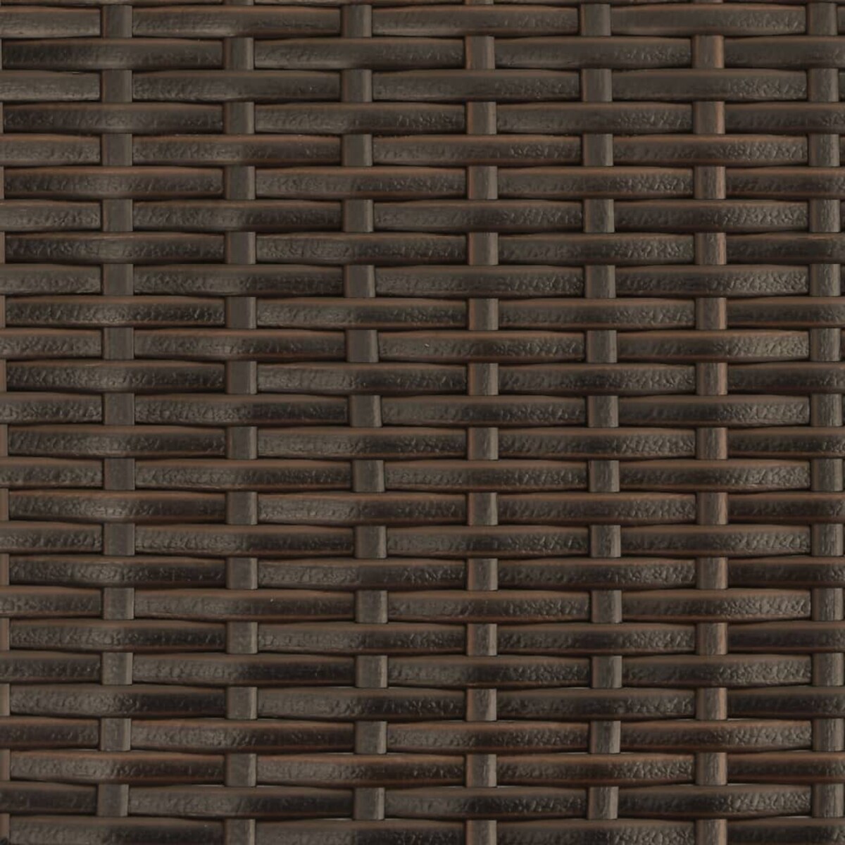 vidaXL 2-osobowa sofa ogrodowa z podnóżkami, brązowa, polirattan