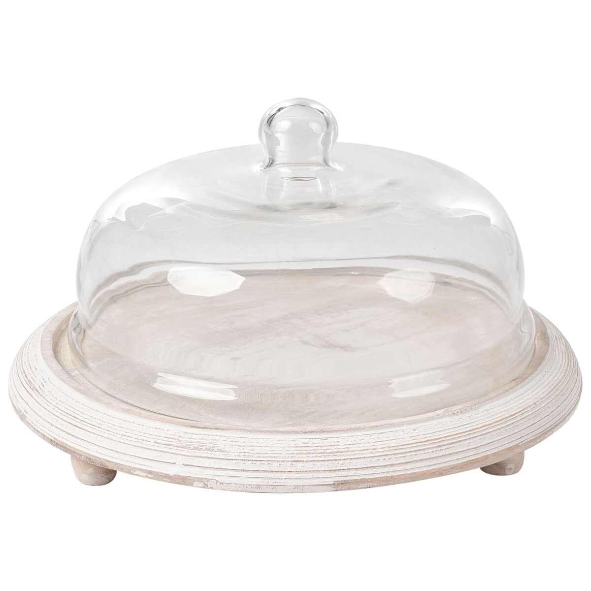 Patera na ciasto ZAGAZIG Drewno mango Jasnobrązowy