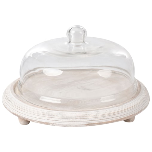 Patera na ciasto ZAGAZIG Drewno mango Jasnobrązowy