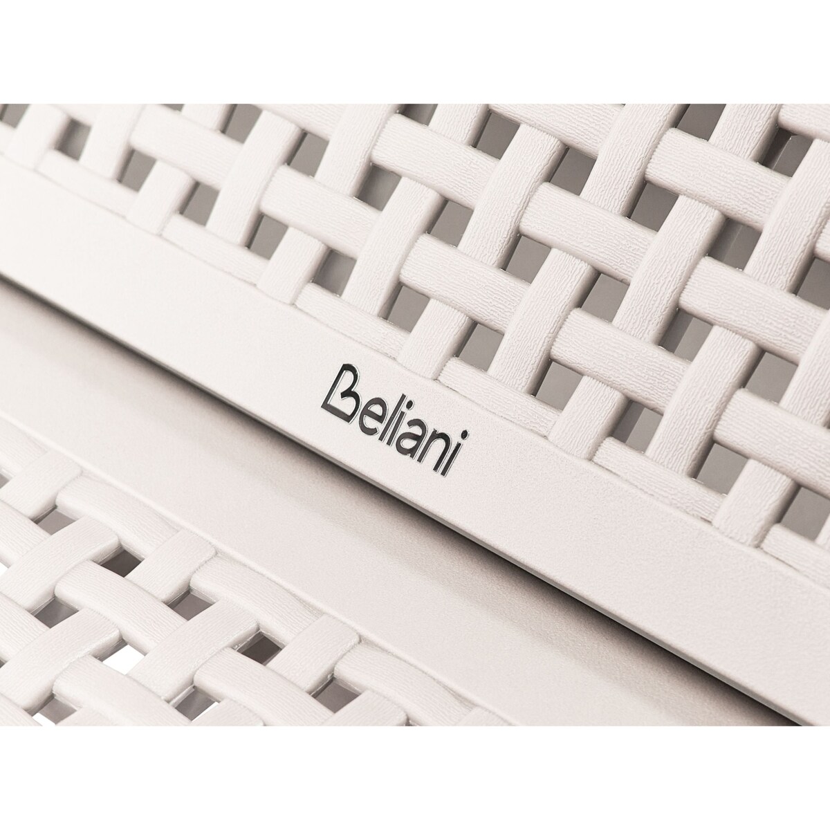 Leżak ogrodowy OSSIMO Rozkładany Materiał syntetyczny Jasnoszary