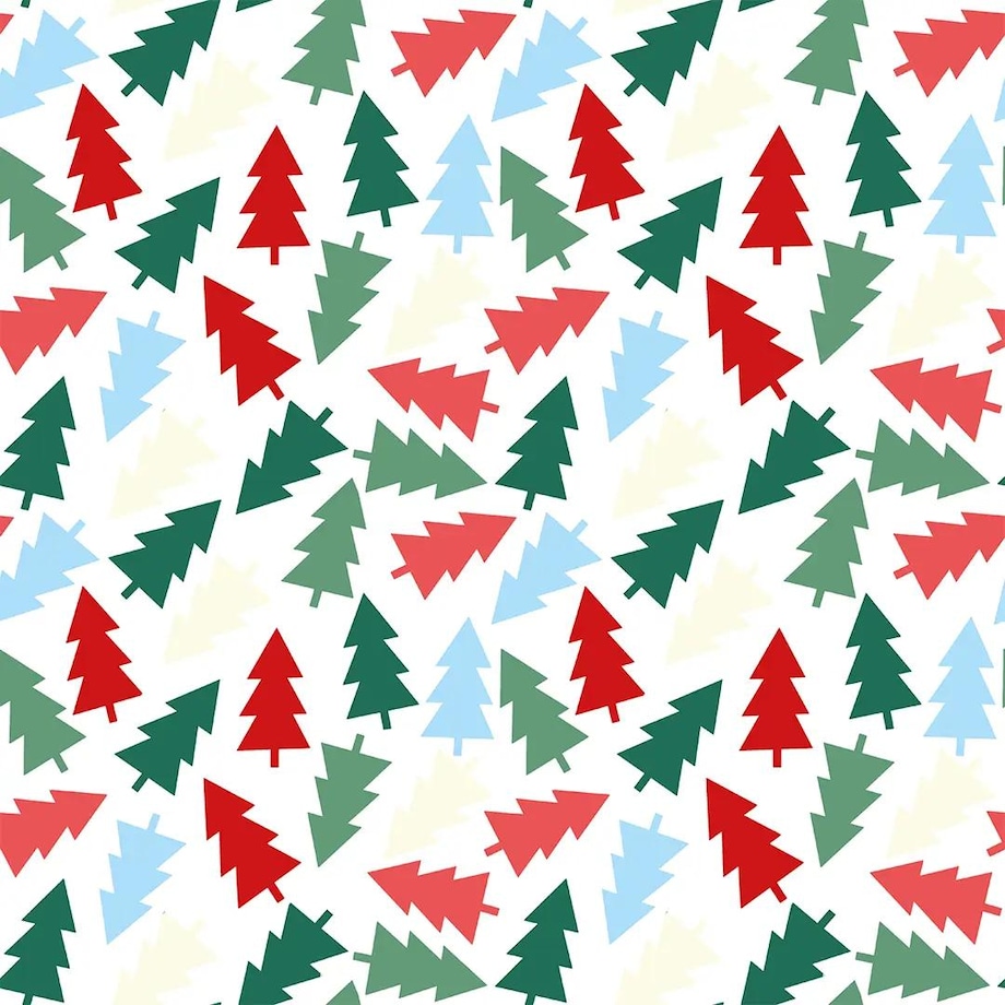 Poduszka świąteczna - Kolorowe choinki