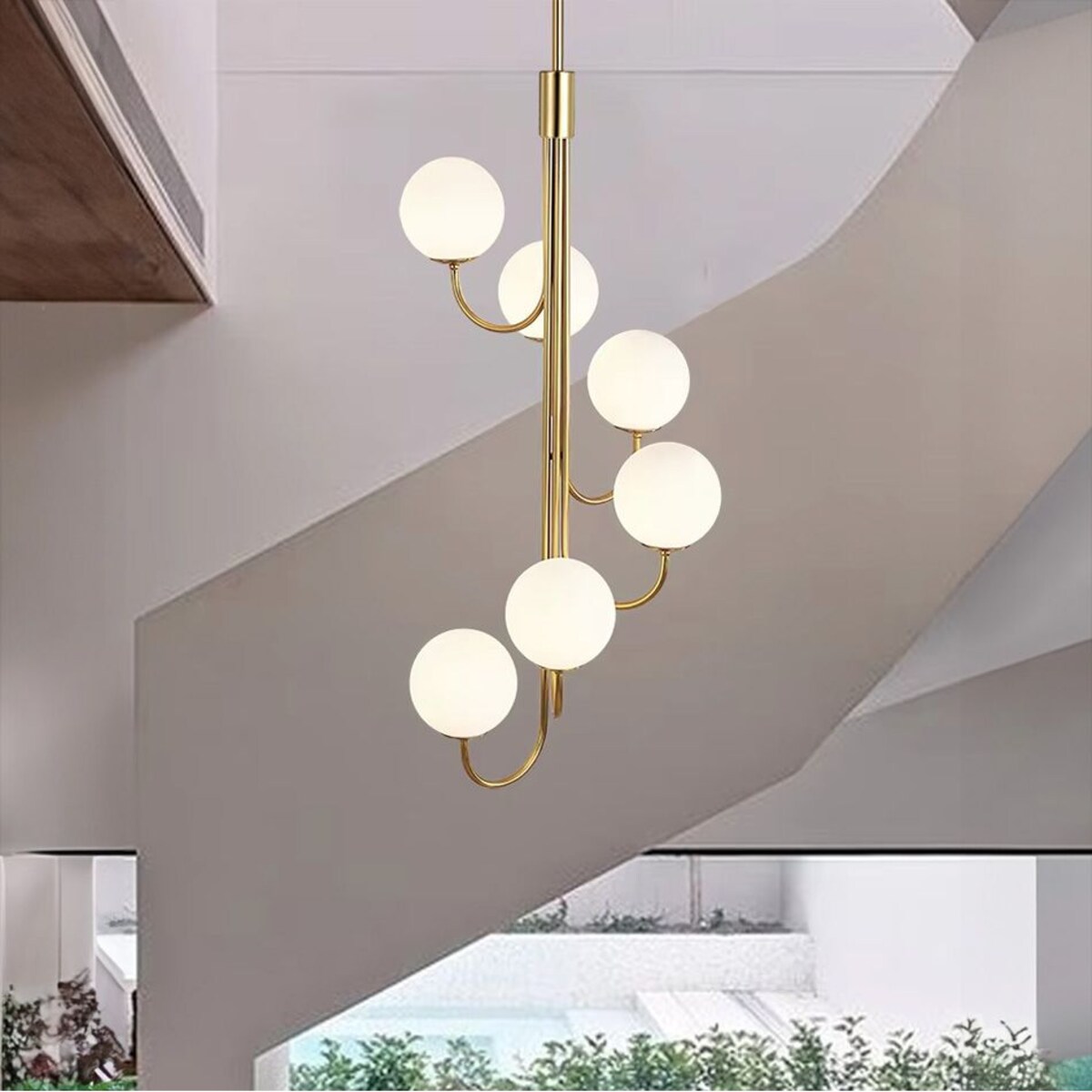 Lampa sufitowa wisząca złota 6xG9 APP1585-6CP Gold
