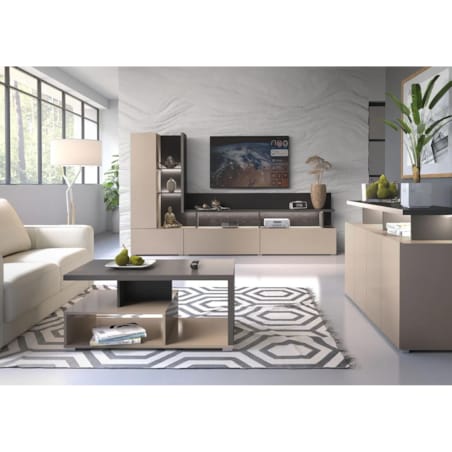 Stolik kawowy SERIO 100x60 congo/antracyt