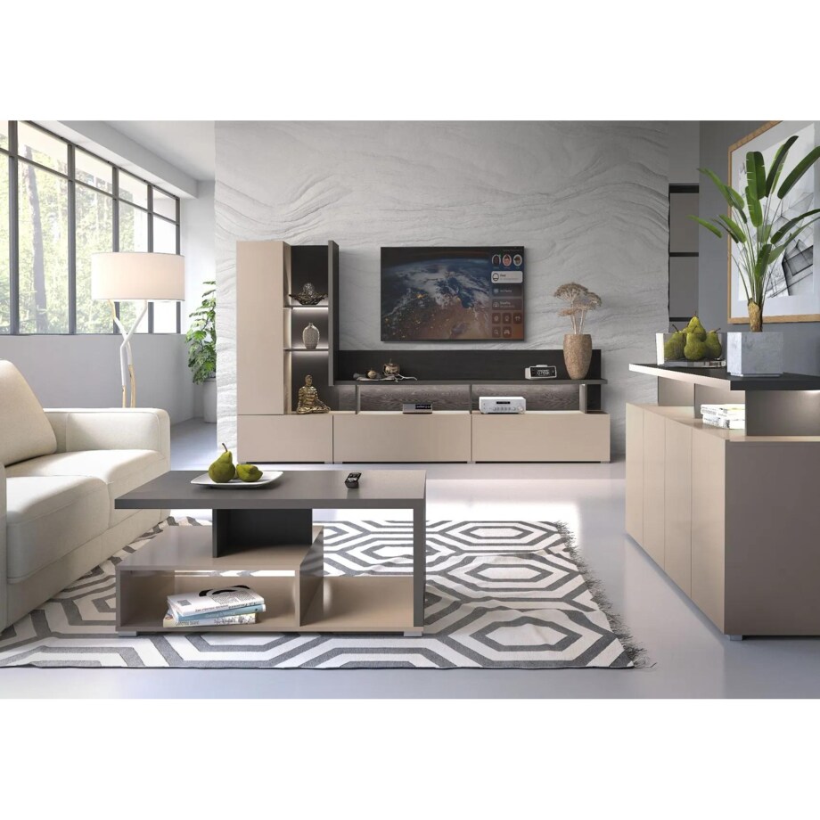 Stolik kawowy SERIO 100x60 congo/antracyt