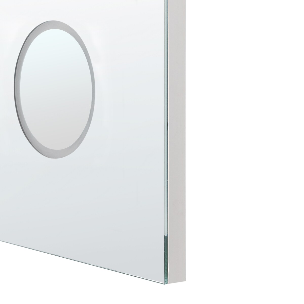 Lustro łazienkowe LED MONTARON 80 cm 60 cm Srebrny
