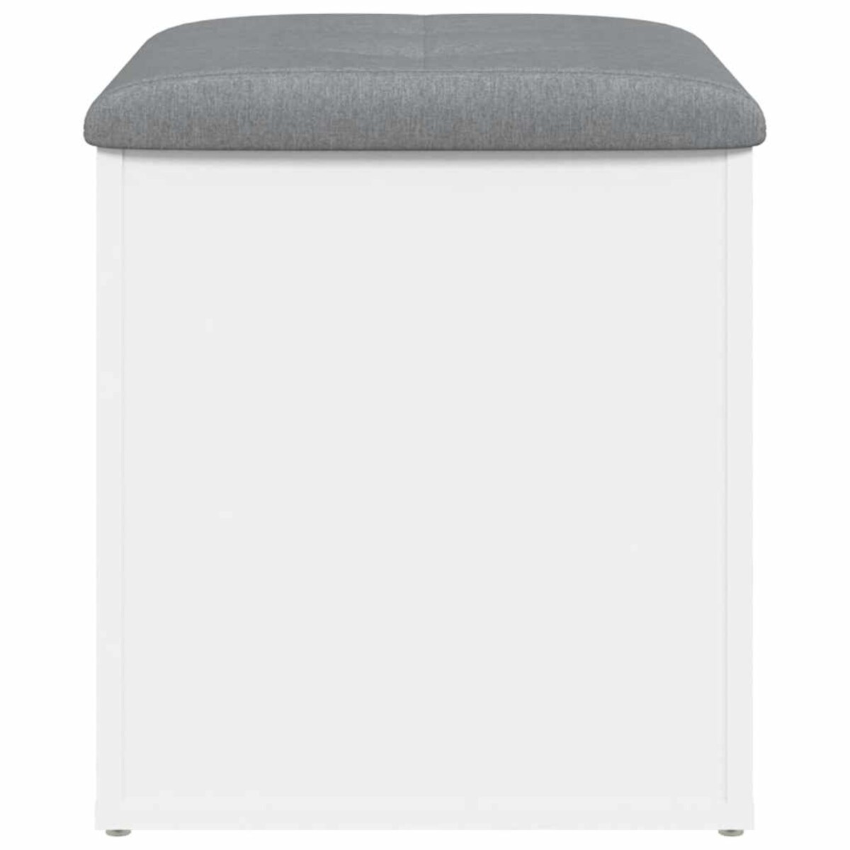 vidaXL Ławka ze schowkiem, biała, 42x42x45 cm, drewno konstrukcyjne