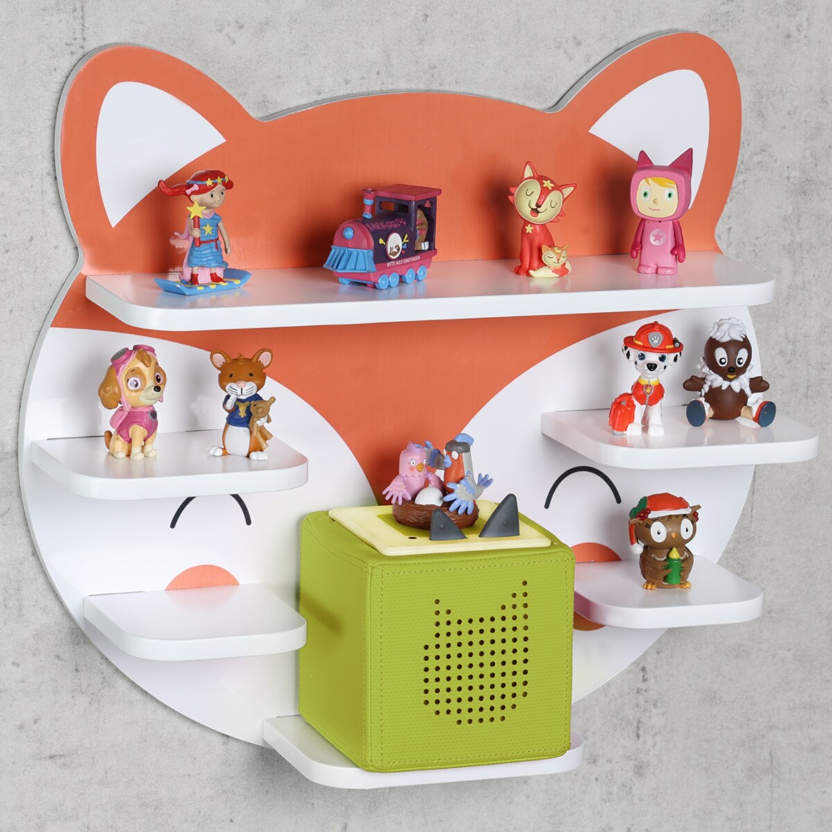 Półka ścienna z uszami do pokoju dziecięcego, 45 cm