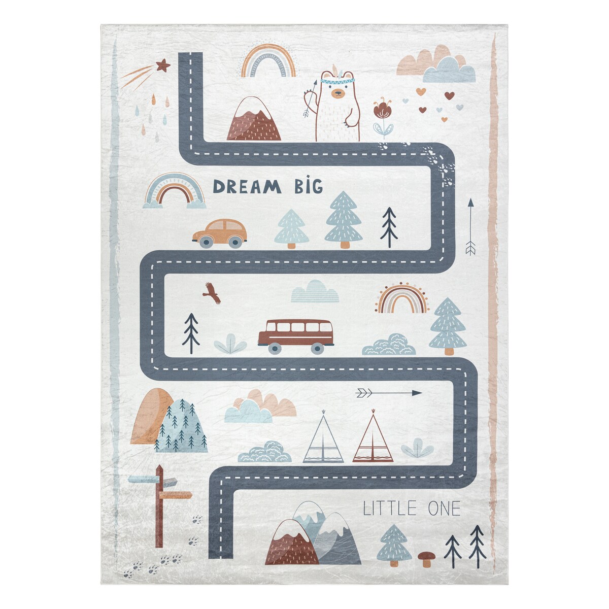 Dywan do prania BAMBINO 46980 Las, ulice, 120x170 cm