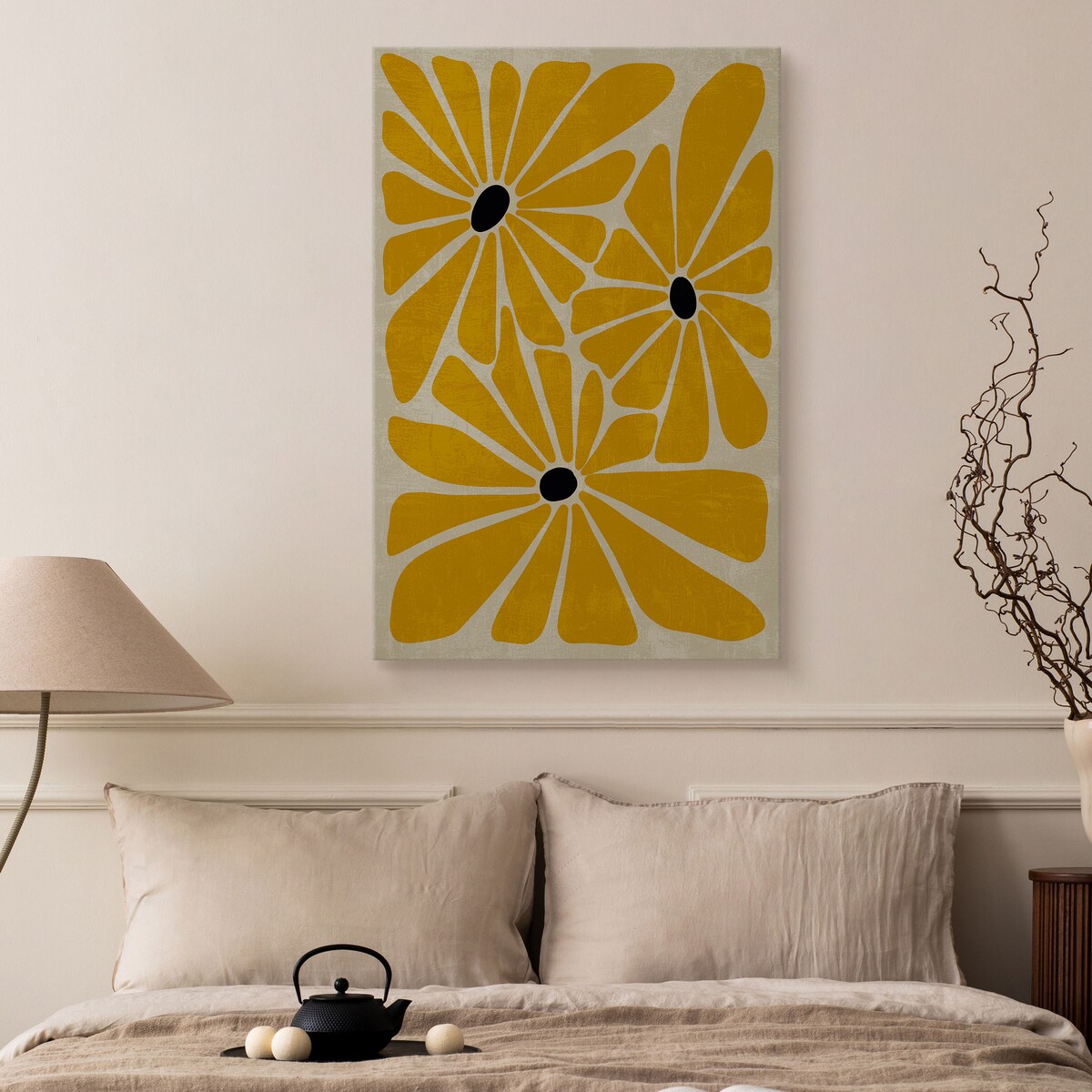 Obraz Żółte Polne Kwiaty 30x40cm