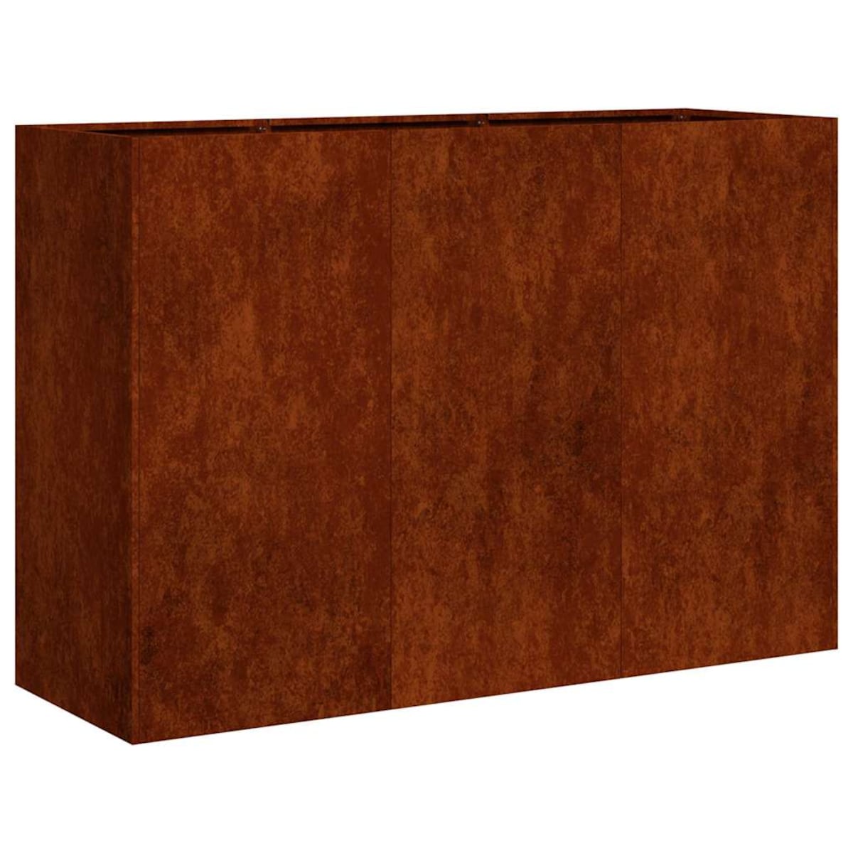 vidaXL Doniczka Rusty 120x40x80 cm Stal nierdzewna