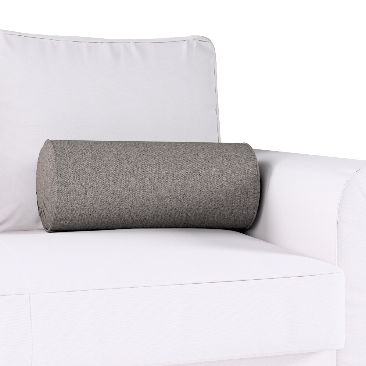 Poduszka wałek z zakładkami, grafit, Ø20 x 50 cm, Edinburgh