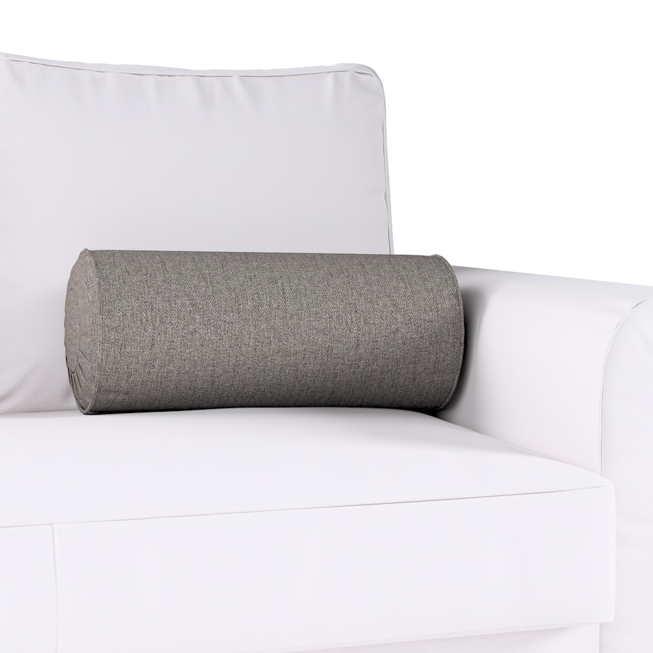 Poduszka wałek z zakładkami, grafit, Ø20 x 50 cm, Edinburgh