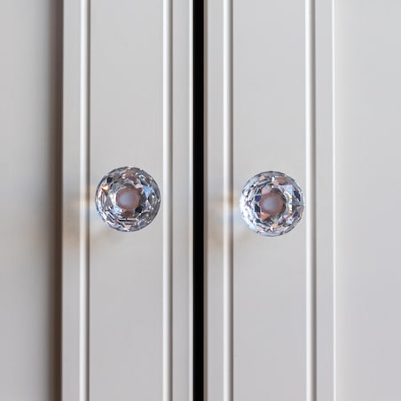 Gałka meblowa uchwyt meblowy kryształowa diamentowa glamour 31mm